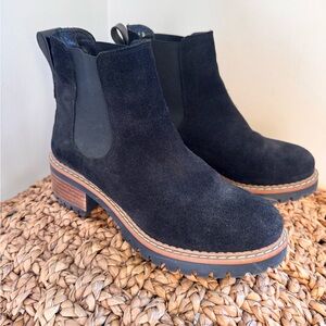 Black Leather Ankle Boots